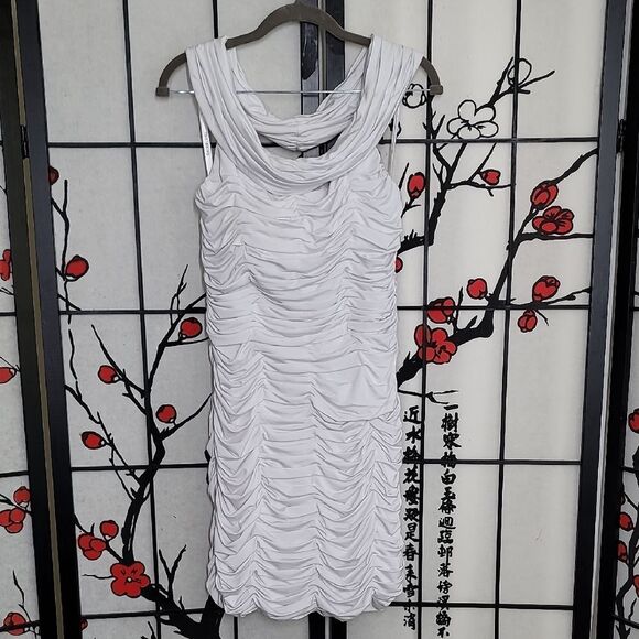 Sherri Hill Dresses & Skirts - Sherri Hill White Ruched Mini Dress